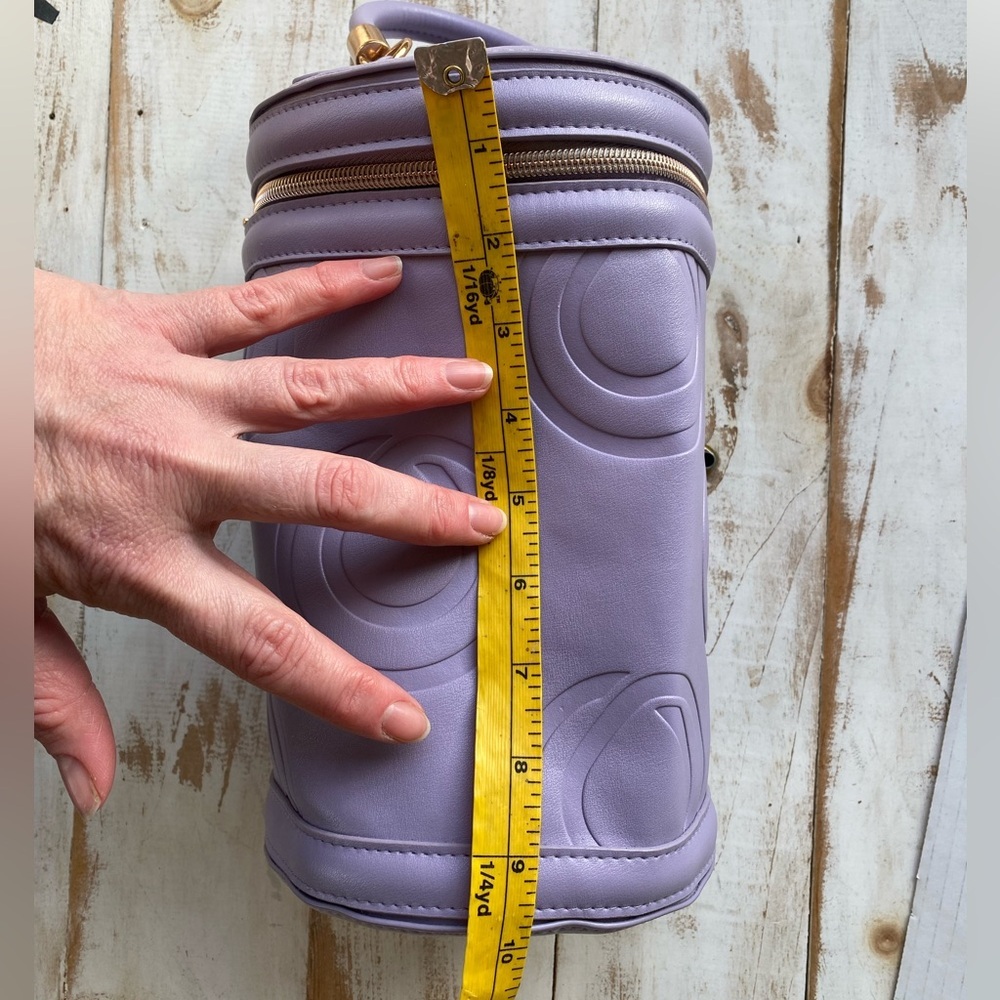 MONAT lavender cosmetics bag travel toiletries makeup purple NWOT cylindrical - Picture 15 of 15